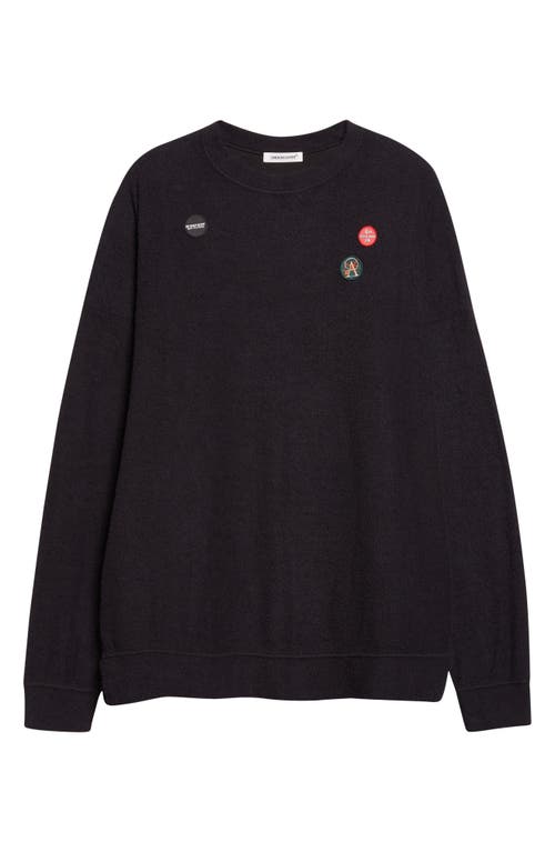 Undercover Embroidered Patch Sweatshirt In Black