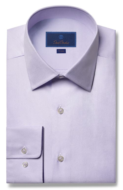 David Donahue Trim Fit Royal Oxford Dress Shirt in Lilac 