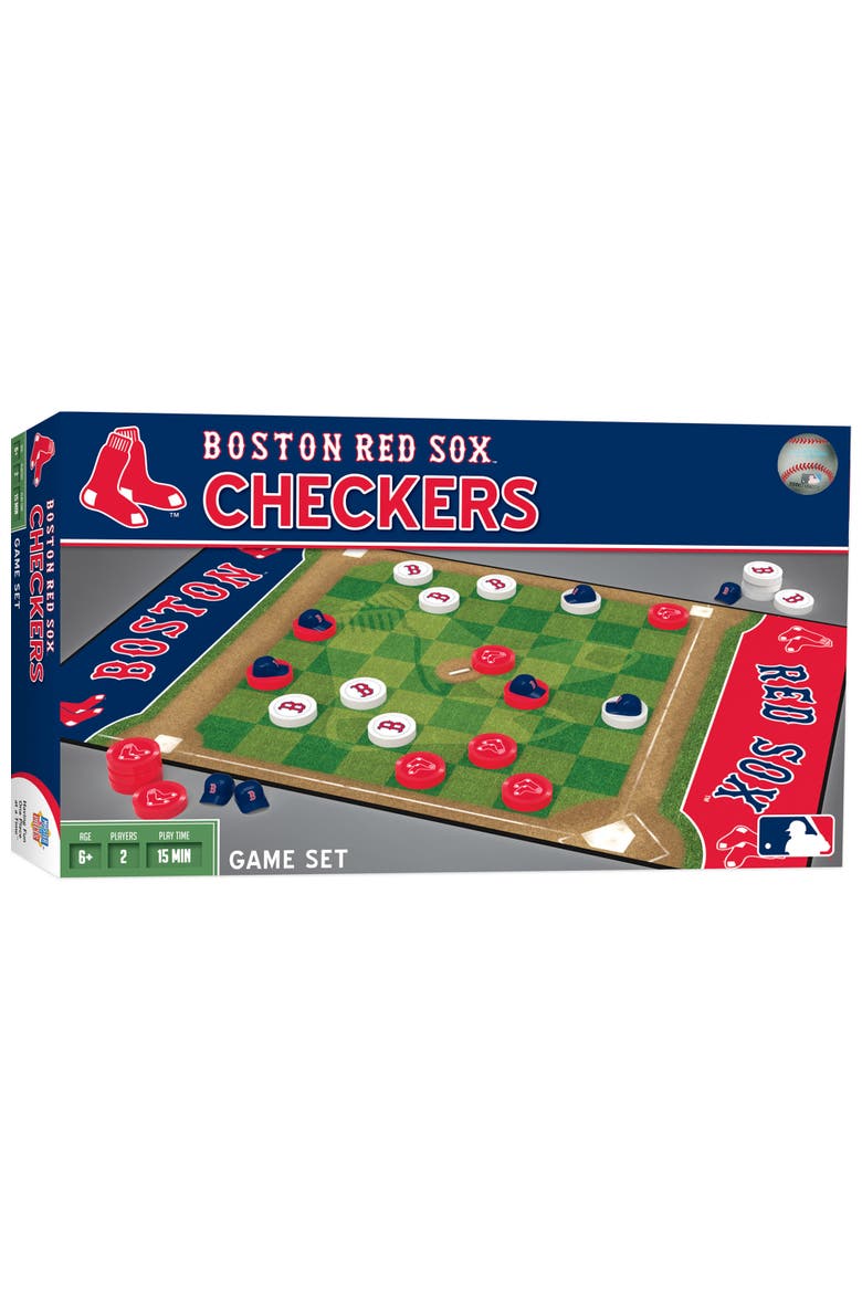 Boston Red Sox Checkers Board Game, Main, color, Multicolor