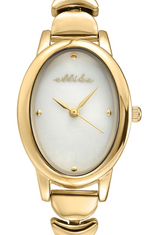 Ettika Oval Modern Bracelet Watch, 24mm X 31mm In Gold