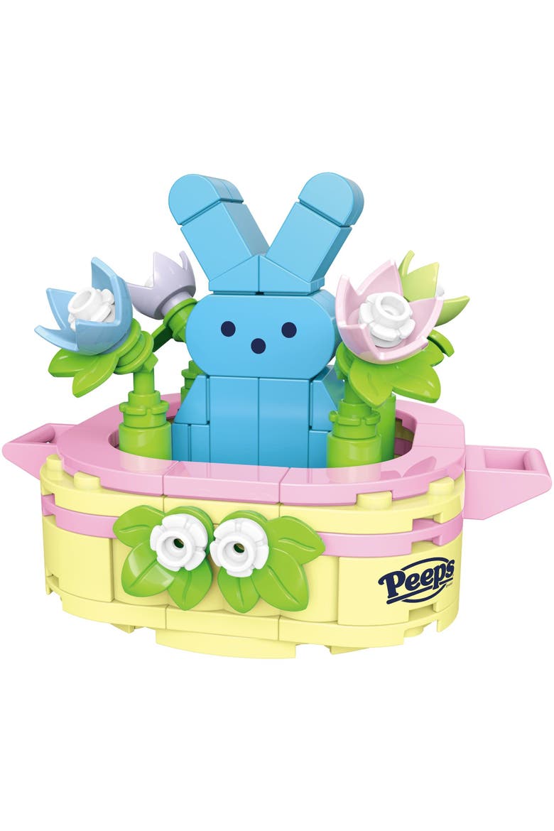 Peeps Blue Bunny Easter Basket Building Set, Alternate, color, Ivory