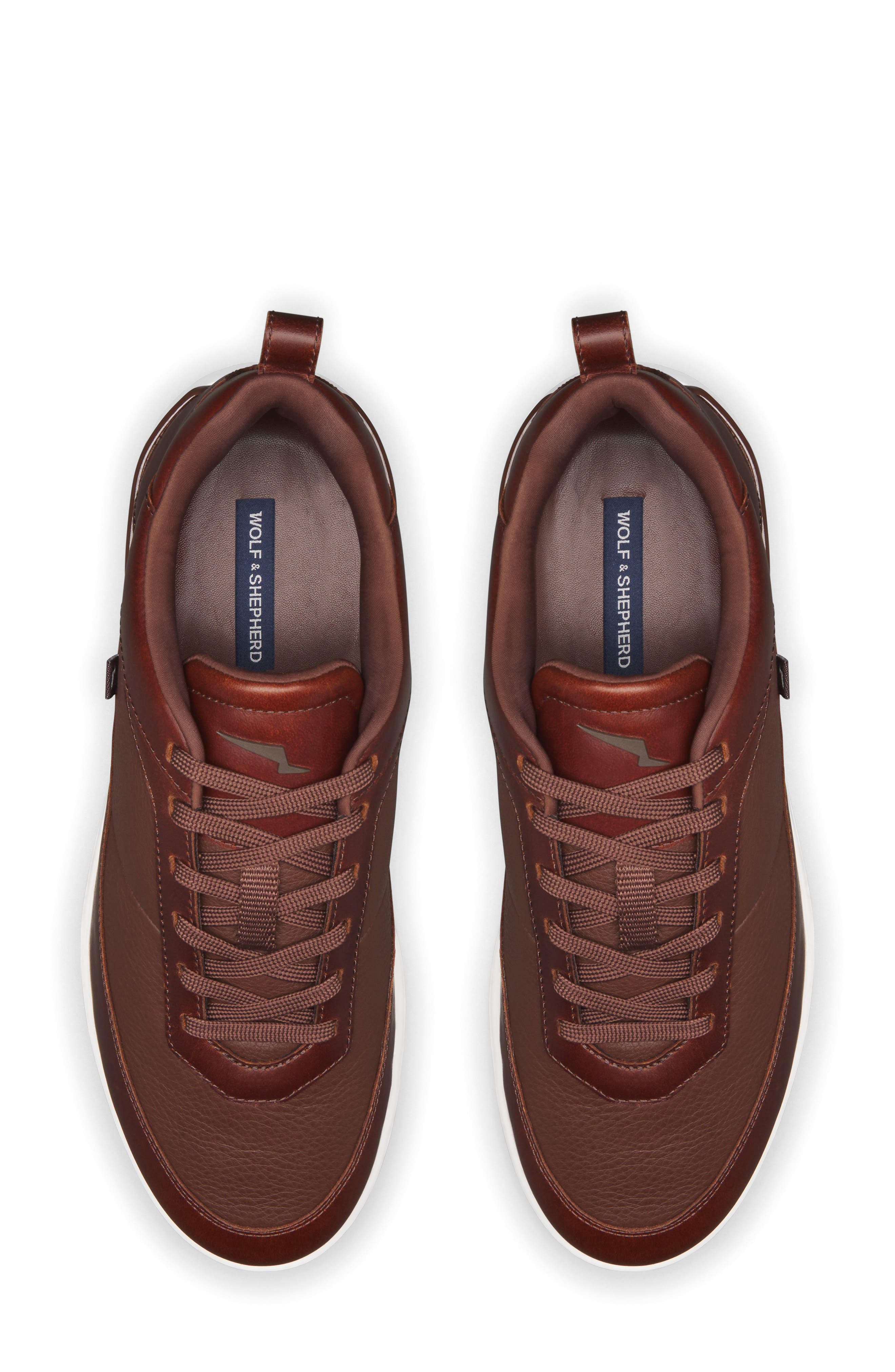 Wolf & Shepherd Baller Sneaker, Alternate, color, Maple / White