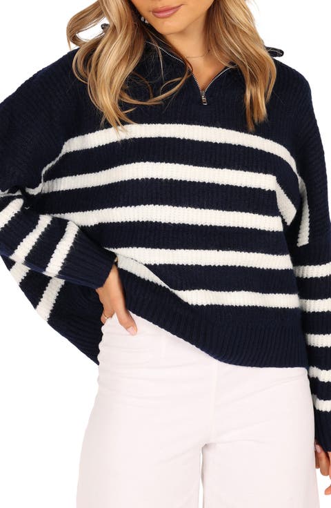 Women's Quarter Zip Striped Sweaters | Nordstrom
