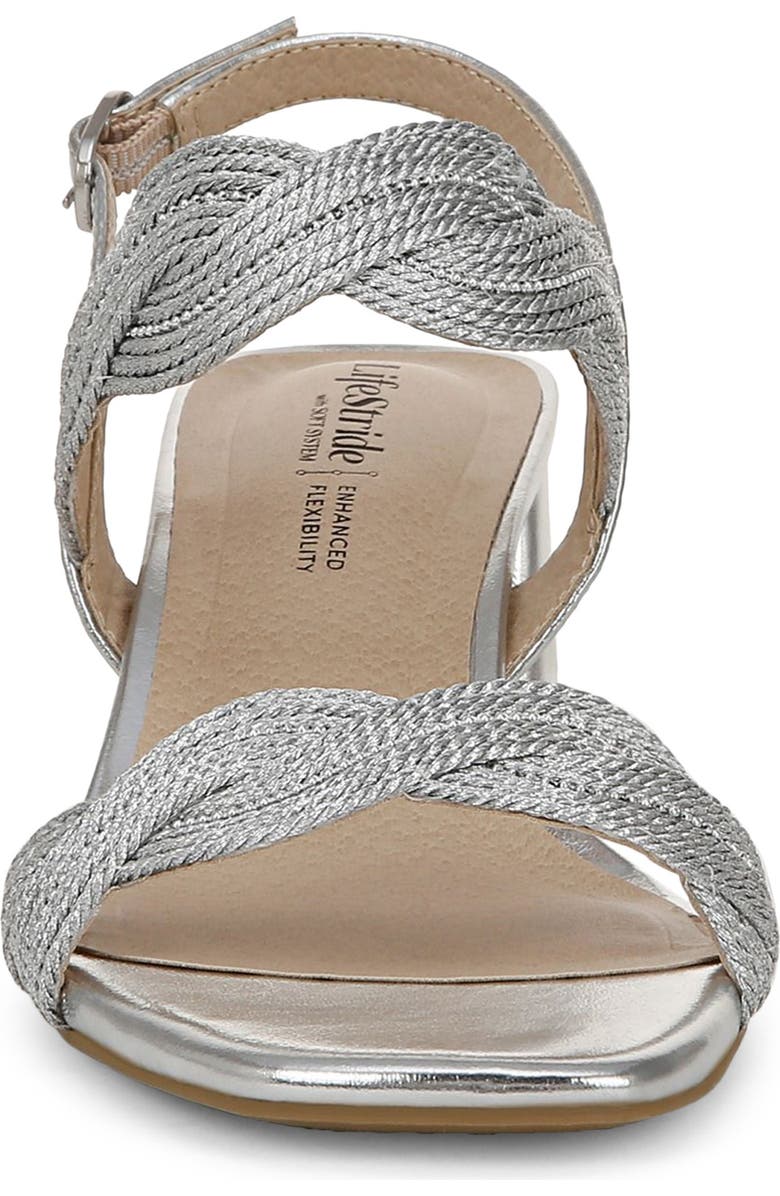 LifeStride Charnelle Slingback Sandal, Alternate, color, Silver