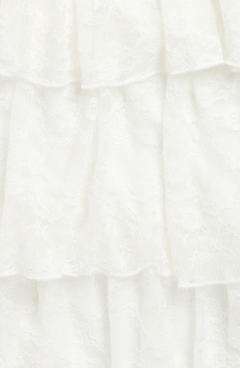 Zunie Kids' Tiered Lace Dress, Alternate, color, Ivory