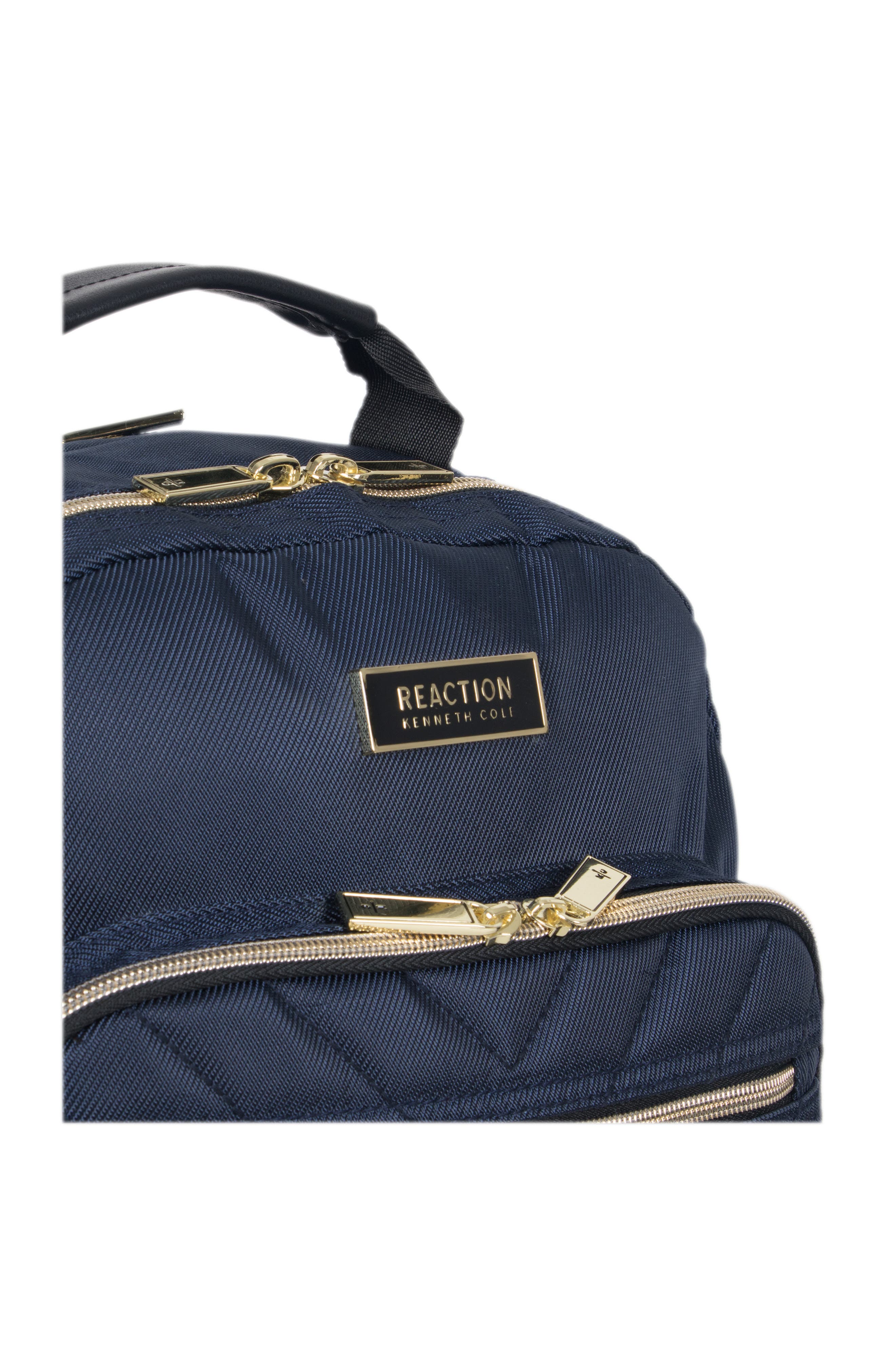 Kenneth Cole Reaction Chelsea Chevron Quilted Backpack, Alternate, color, Navy