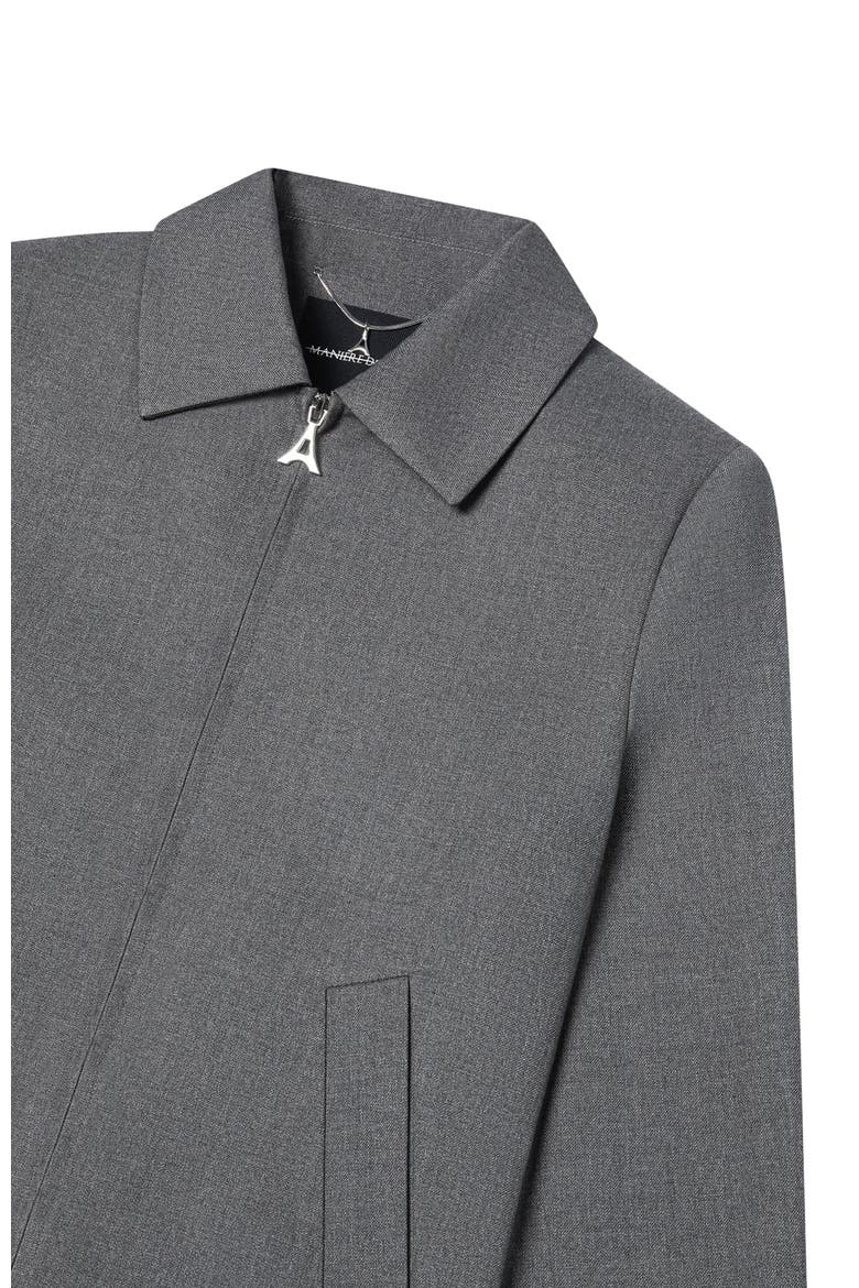 Roger Tailored Harrington Jacket, Alternate, color, Grey