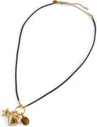 Madewell Heart Charm Cord Necklace