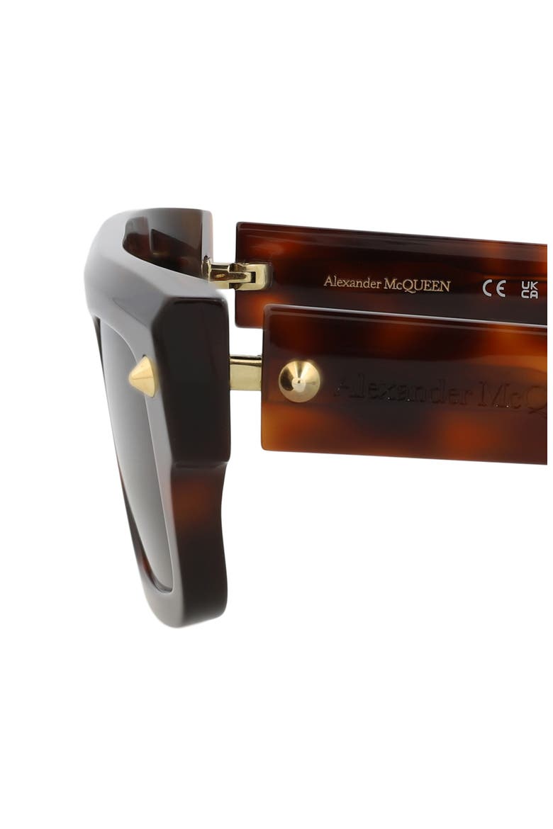 52mm Rectangular Sunglasses, Alternate, color, HAVANA HAVANA BROWN