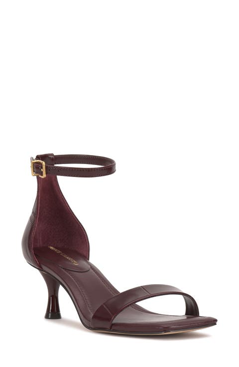 Vinkely Square Toe Kitten Heel Sandal (Women)