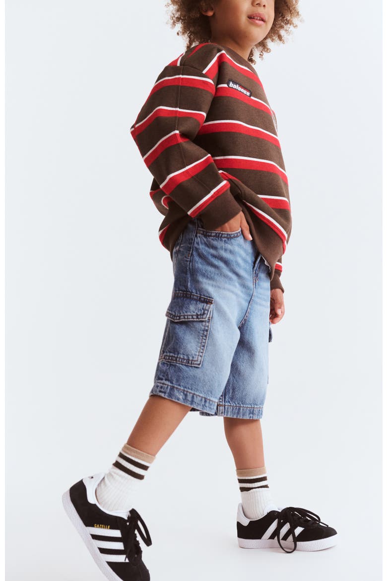Kid's Super Baggy Short, Alternate, color, Blue Haven Mid Blue Cargo