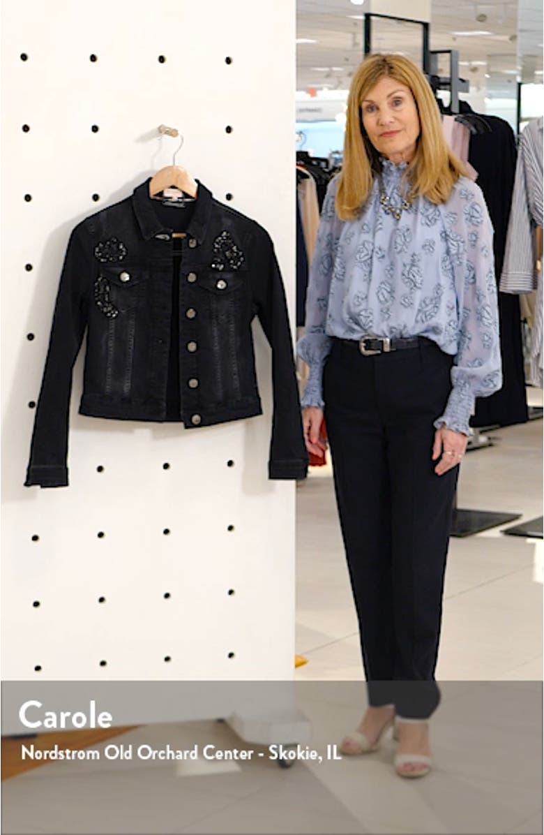 Chinta Embellished Denim Jacket, sales video thumbnail