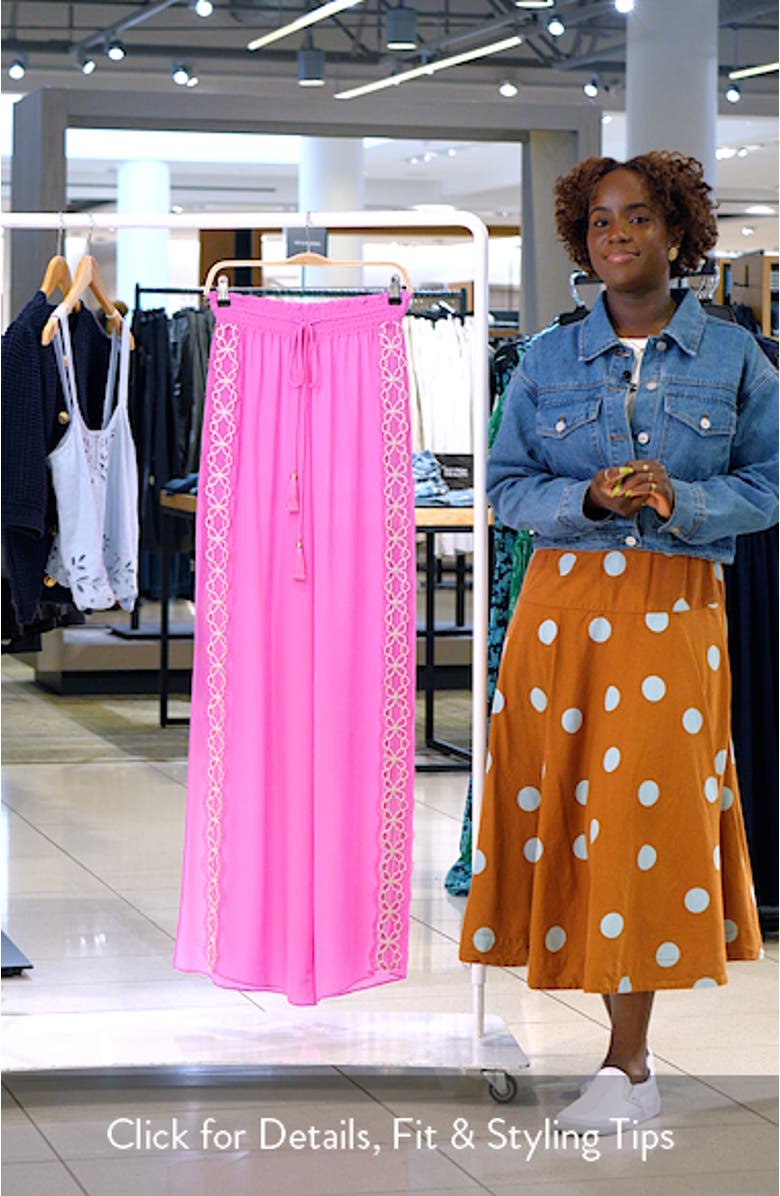 Athena Embellished Wide Leg Pants, sales video thumbnail