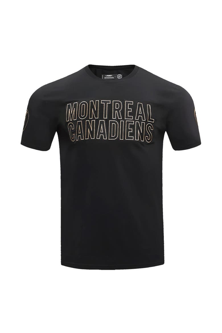 Men's Pro Standard Black Montreal Canadiens Wordmark T-Shirt, Alternate, color, Black