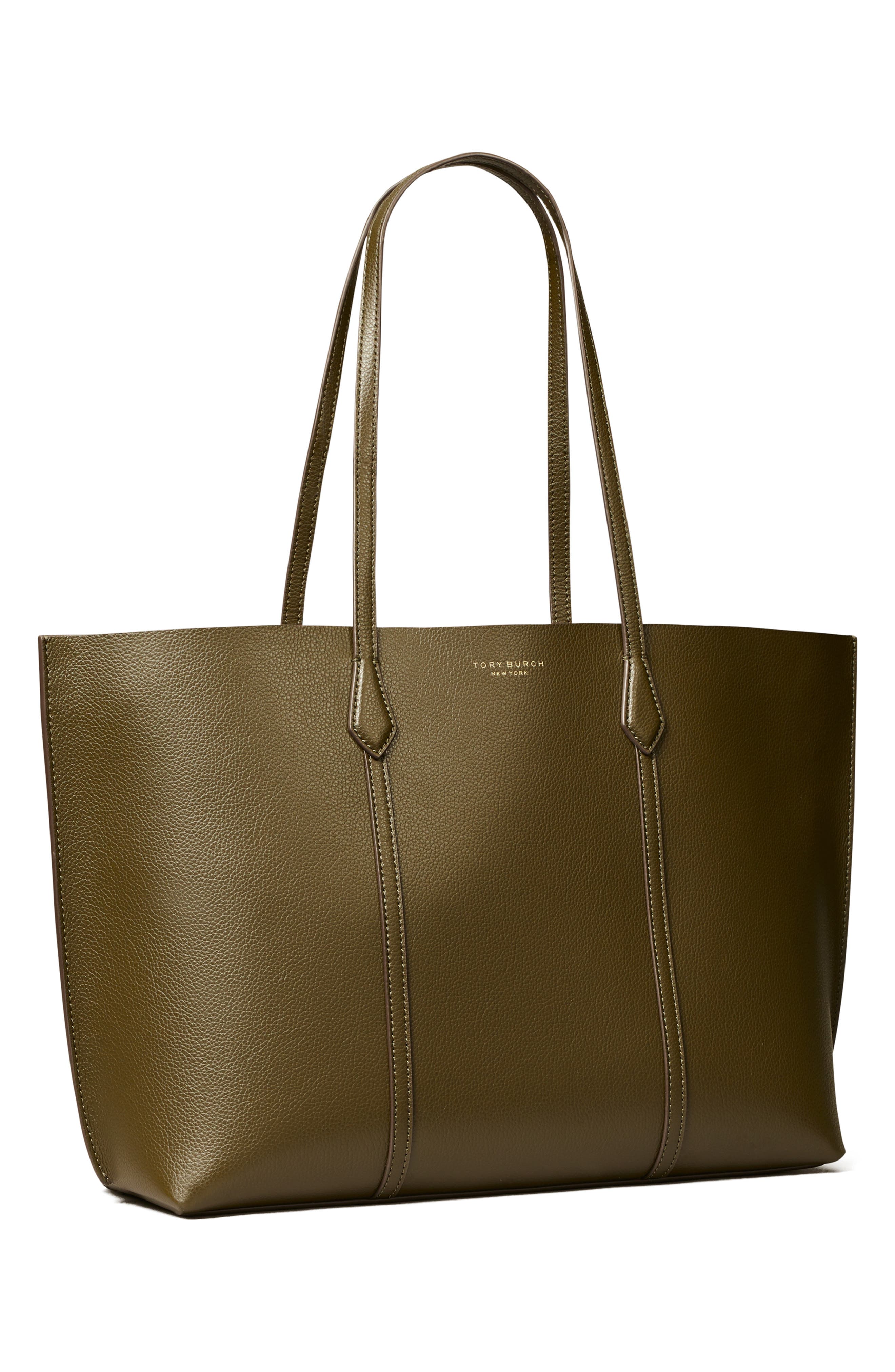 Perry Triple Compartment Leather Tote, Alternate, color, LECCIO