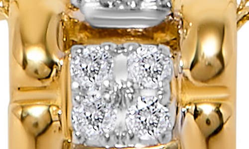 H.j. Namdar 14k Yellow Gold Diamond Link Rolling Pendant Necklace In Gold