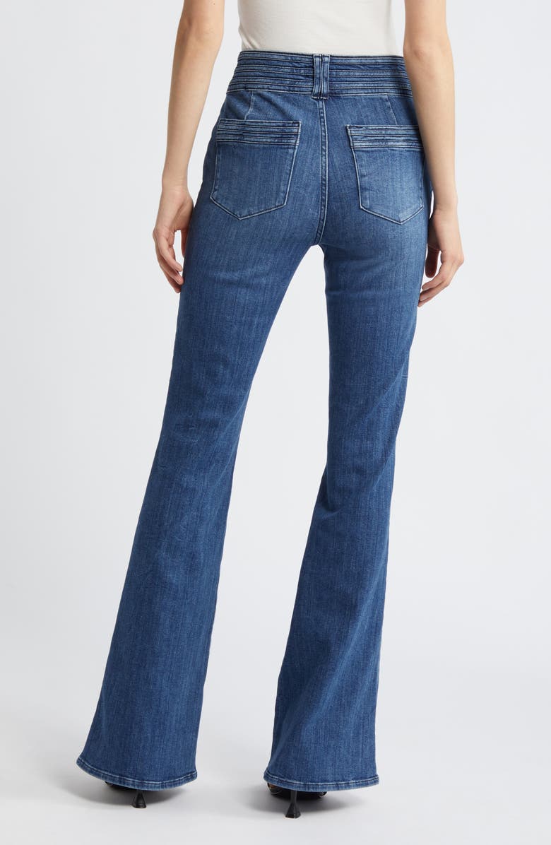 FRAME Triple Binding High Waist Flare Jeans, Alternate, color, Crossings