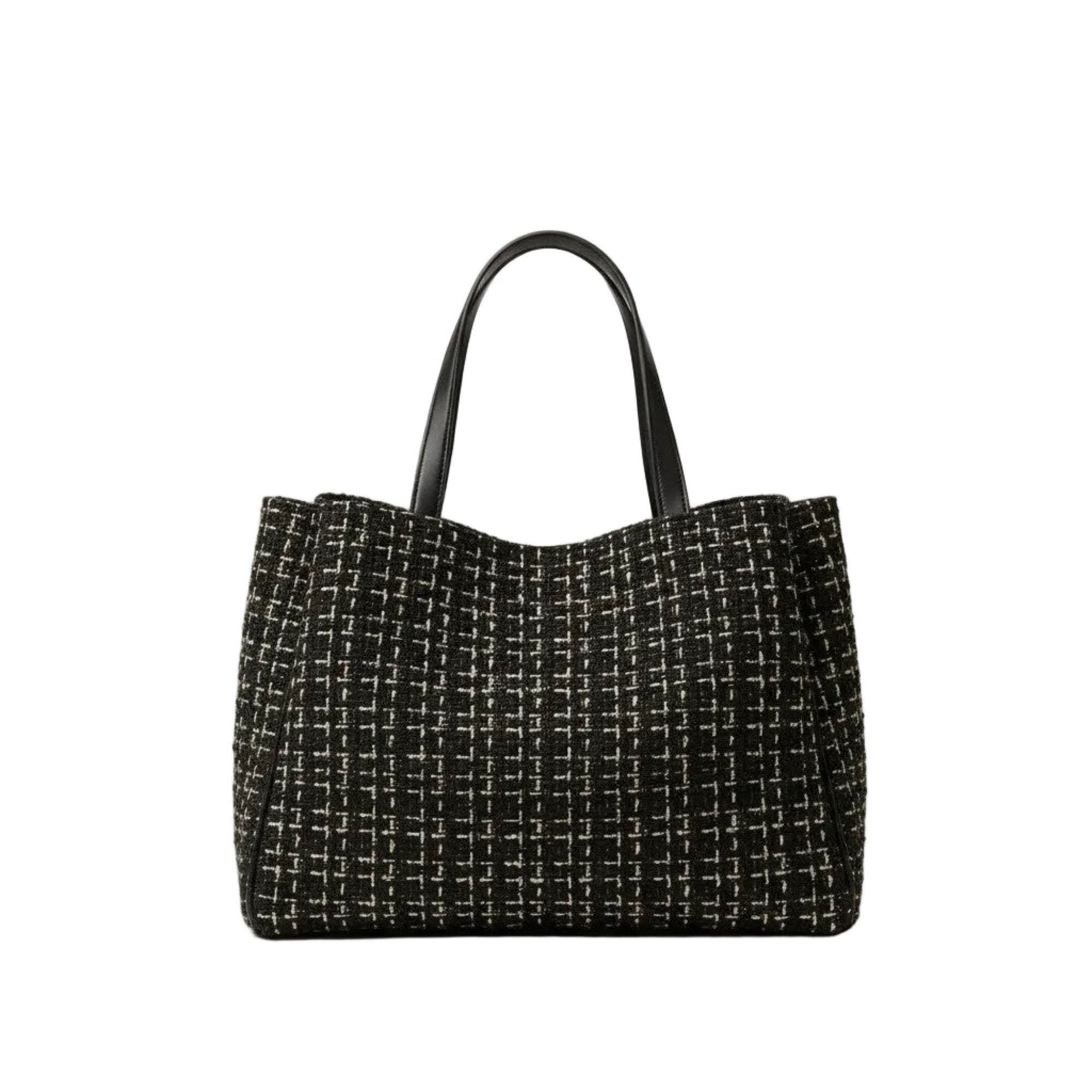 The Delilah Tweed Bag, Main, color, Black & Gold