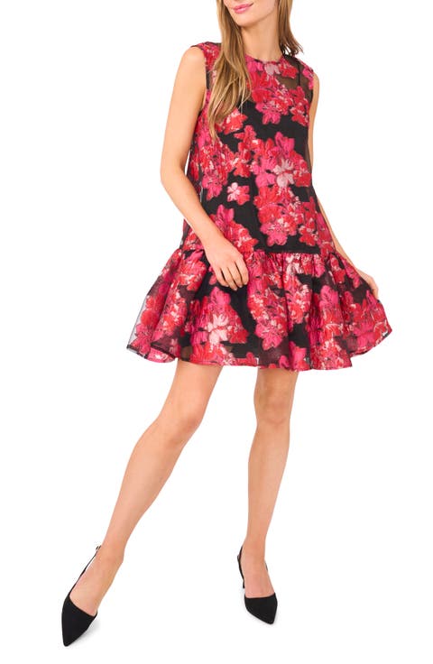 Chloe Floral Brocade Minidress