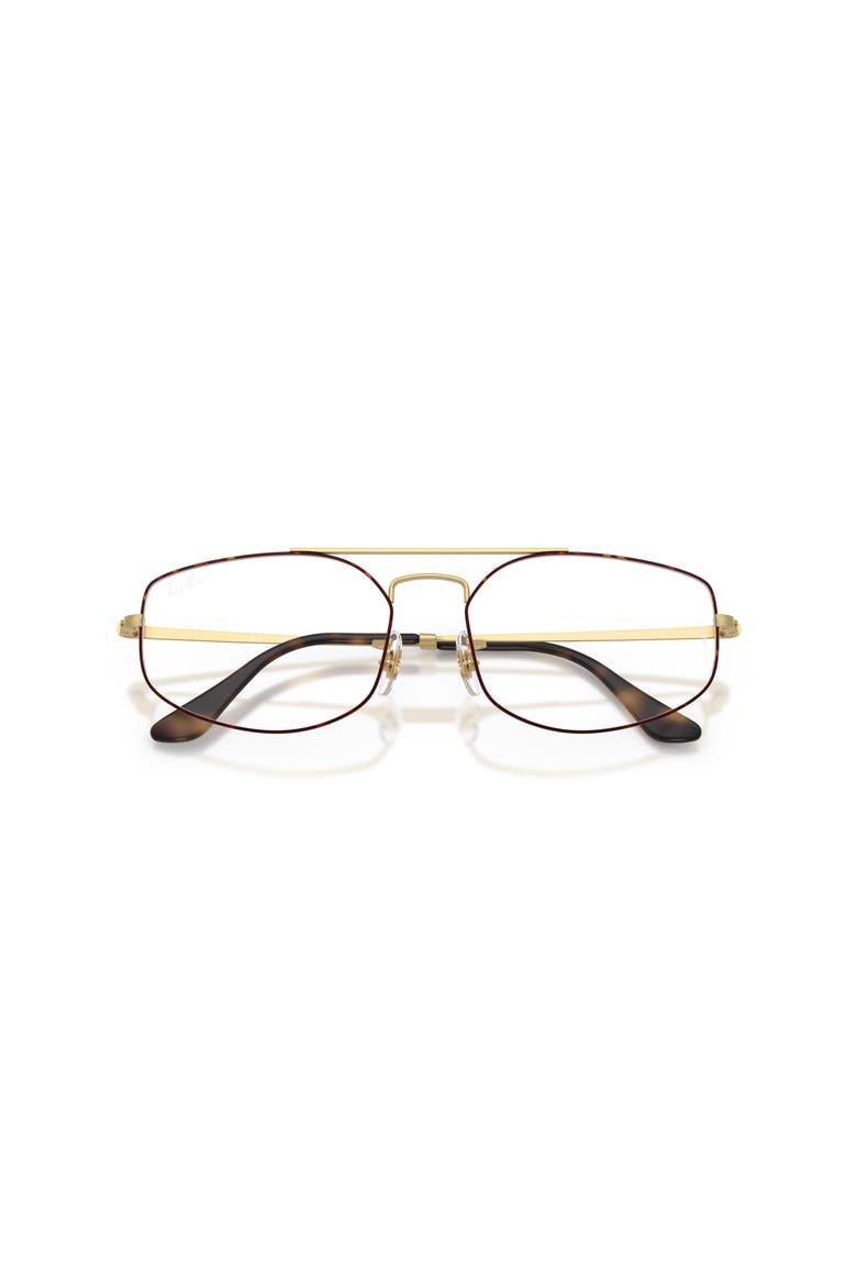 56mm Irregular optical glasses, Alternate, color, Tortoise Light