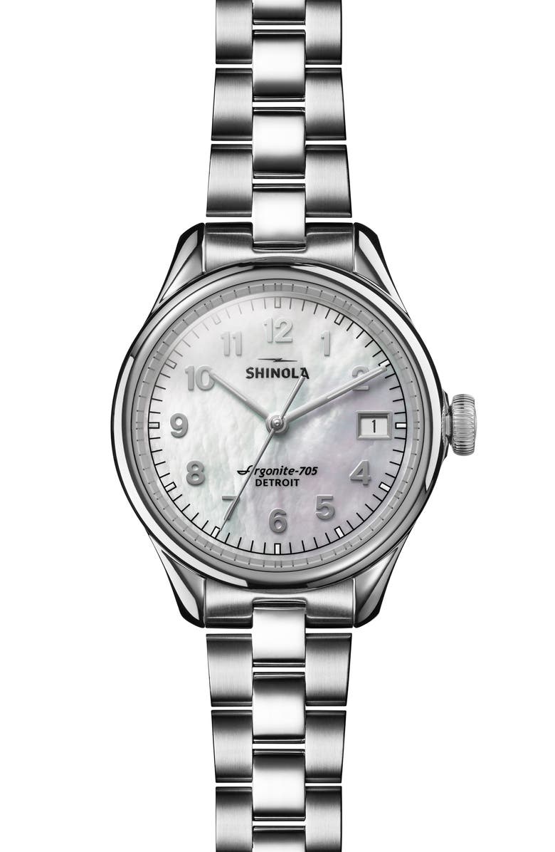 Shinola Vinton Bracelet Watch, 32mm, Main, color,