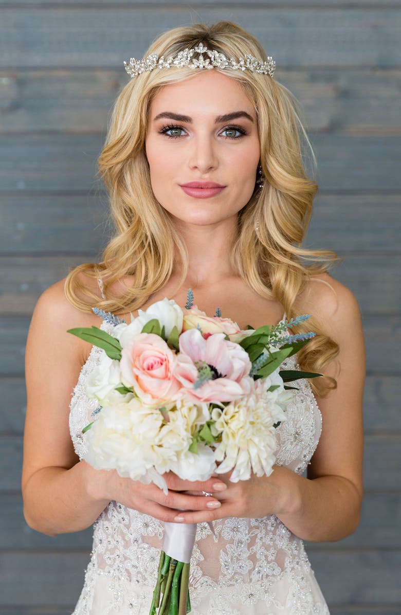 Brides & Hairpins Venice Crown Comb, Alternate, color, Classic Silver