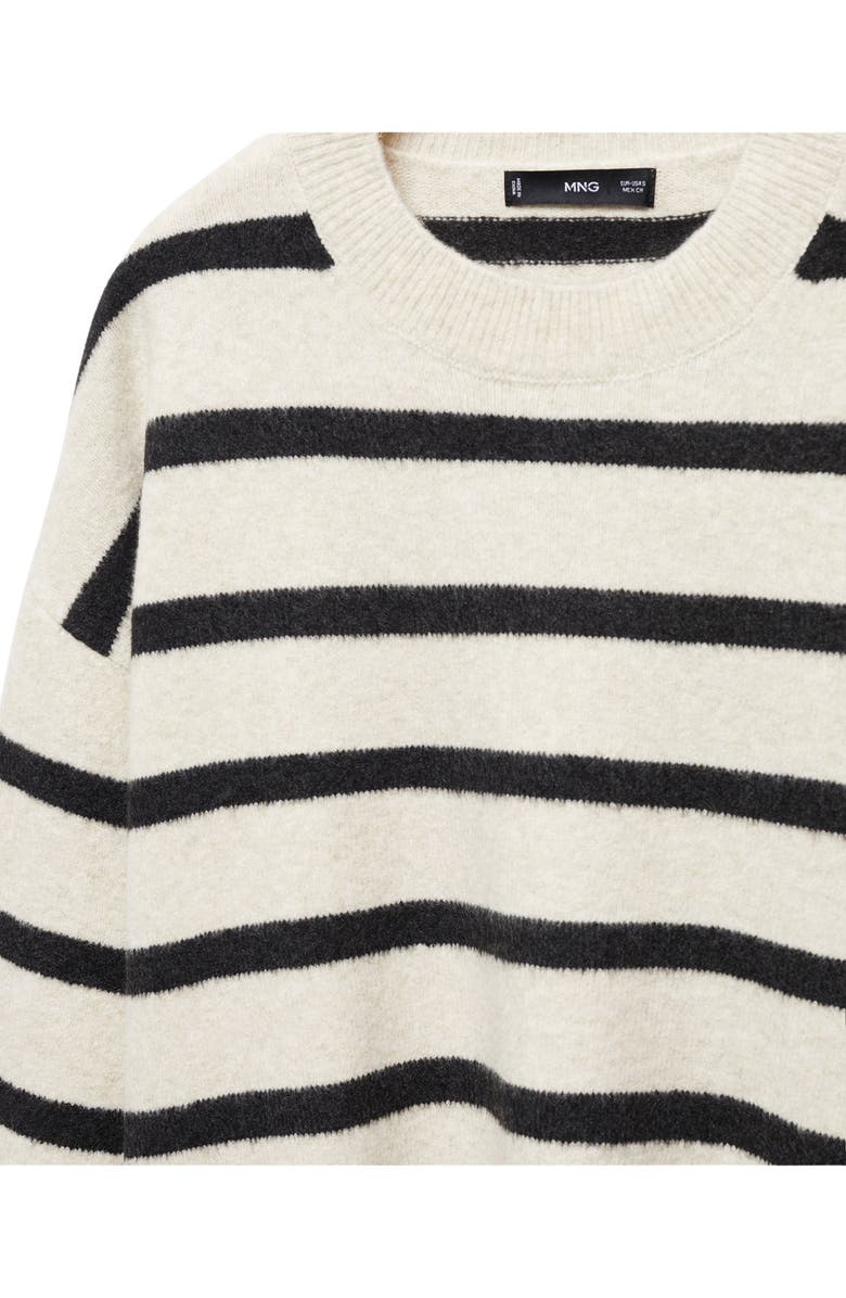MANGO Stripe Crewneck Sweater, Alternate, color, 