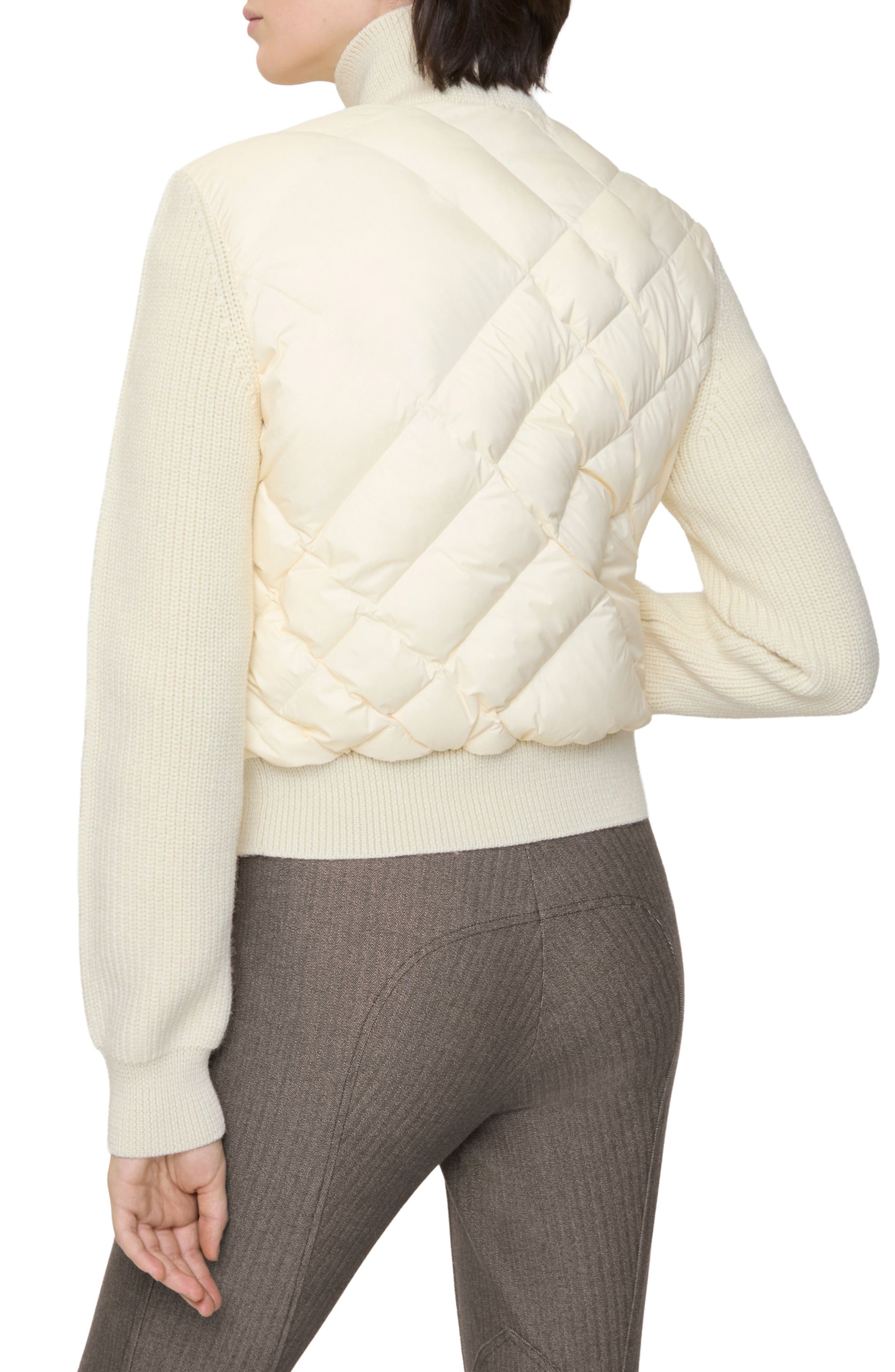 Kelsey Quilted Nylon & Knit Down Jacket - image 2