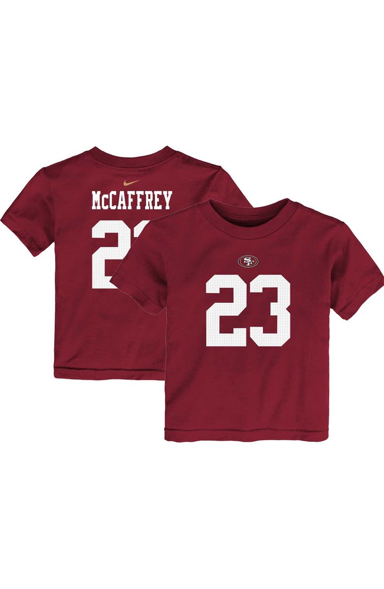 Nike Toddler Nike Christian McCaffrey Scarlet San Francisco 49ers Player Name & Number T-Shirt, Main, color, Scarlet