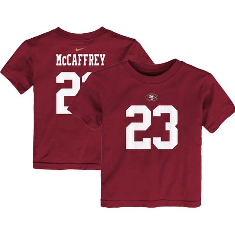 Toddler Nike Christian McCaffrey Scarlet San Francisco 49ers Player Name & Number T-Shirt
