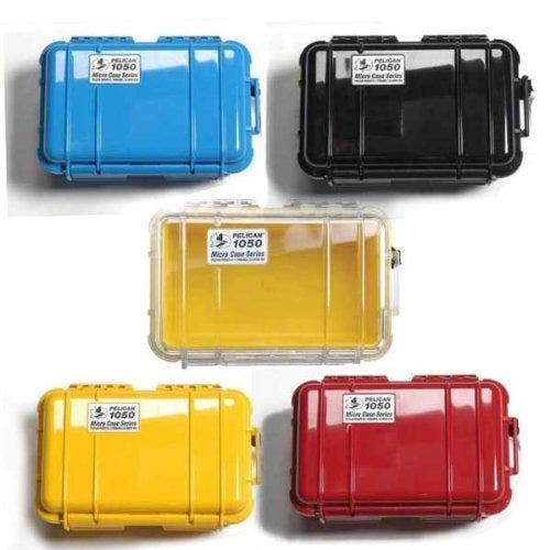 Pelican 1050 Micro Case for iPhone, Cell Phone, GoPro, Camera, and More, Alternate, color, Black/Clear