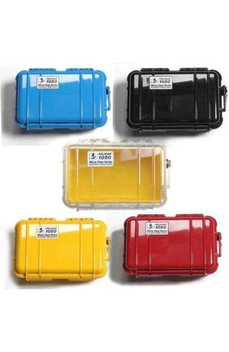 Pelican 1050 Micro Case for iPhone, Cell Phone, GoPro, Camera, and More, Alternate, color, Black/Clear