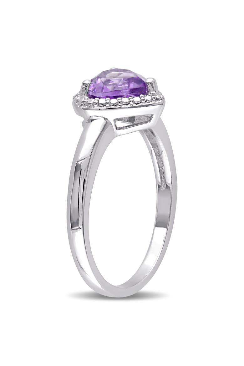 Amethyst Heart Halo Ring, Alternate, color, Amethyst