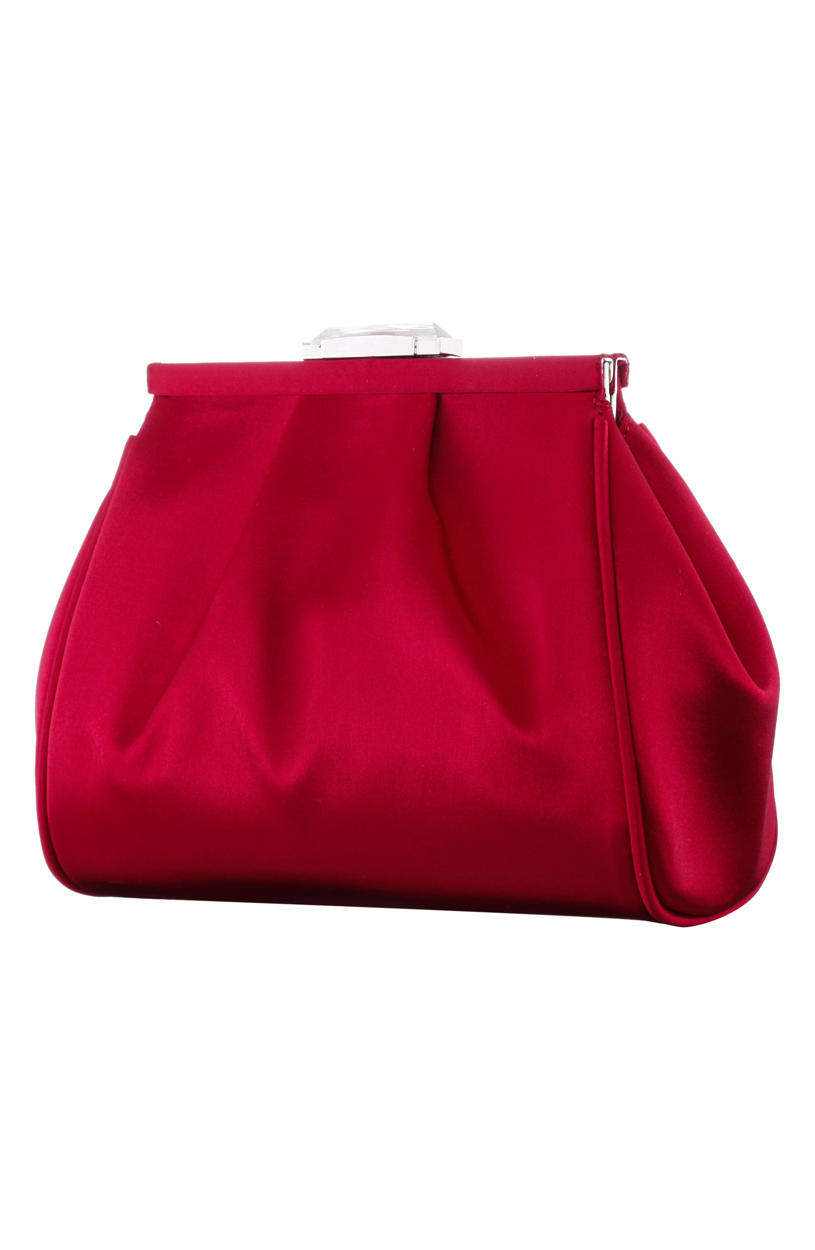 Blayz Frame Clutch, Alternate, color, RED ROUGE