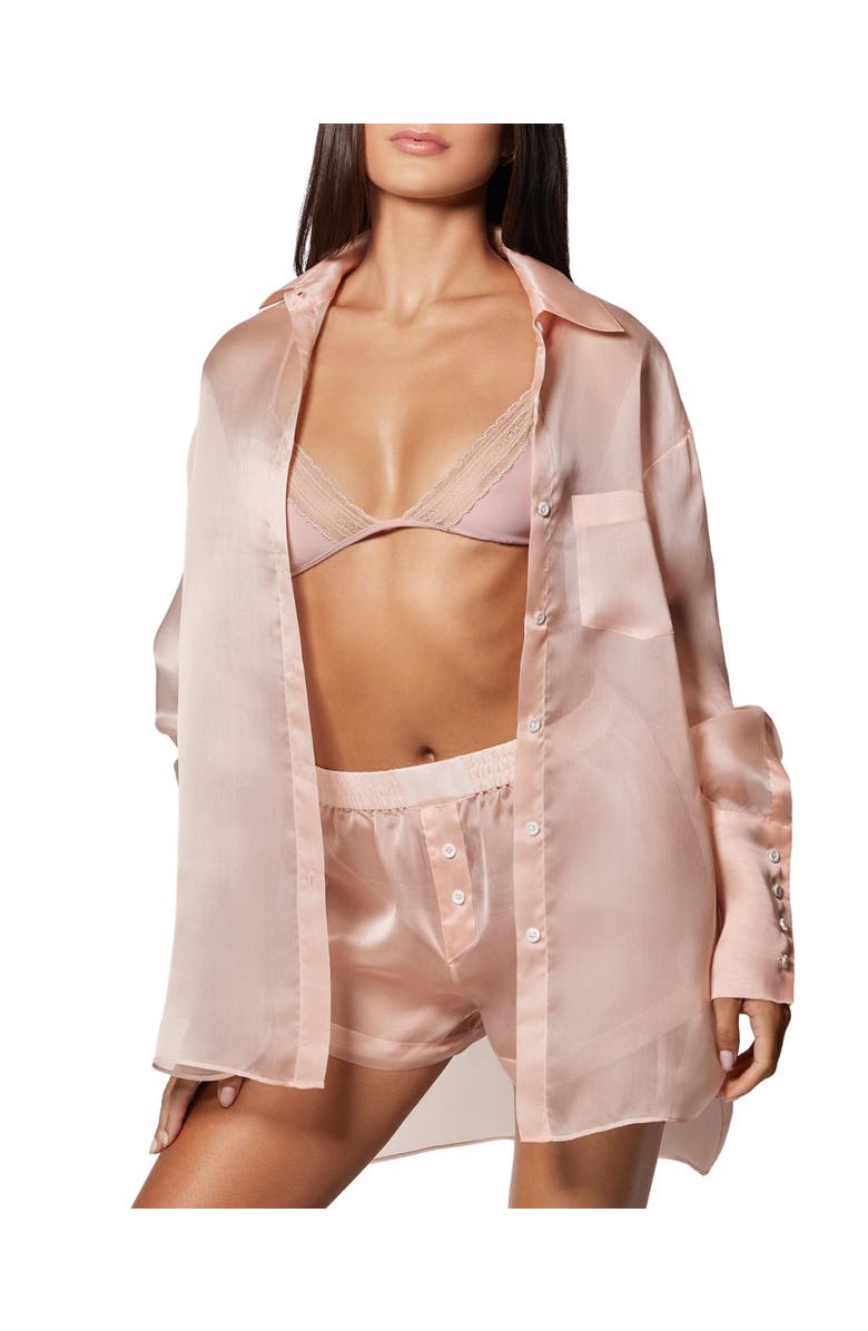 Kiki de Montparnasse Organza LS Shirt, Main, color, Buff