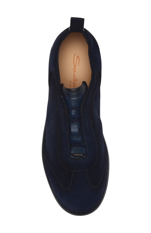 Santoni Lume Sneaker In Blue