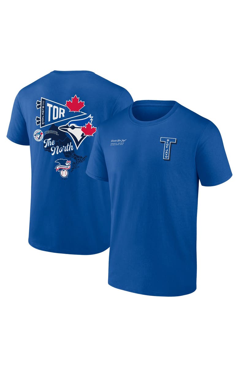 FANATICS Men's Fanatics Branded Royal Toronto Blue Jays Split Zone T-Shirt, Main, color, Royal