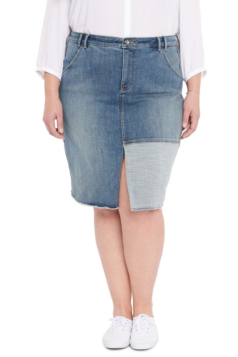 Center Slit Midi Skirt, Main, color, CLEAN SELINE
