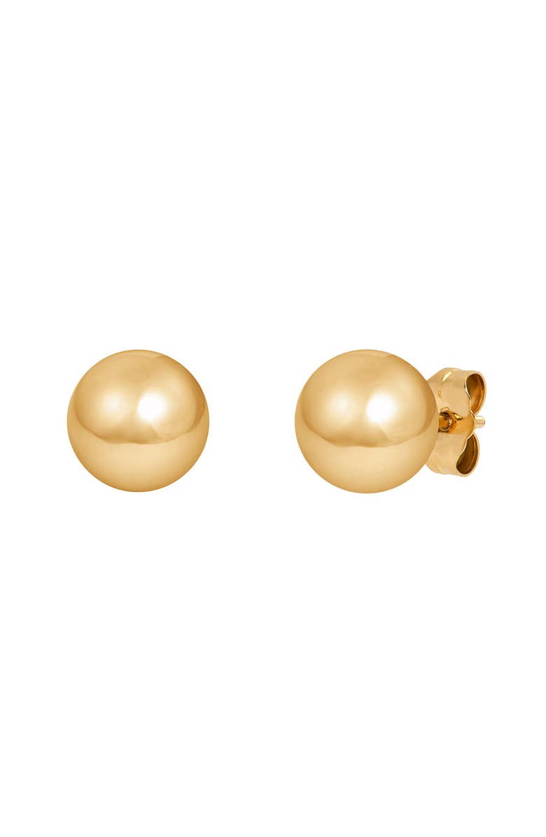 Frankie & Zoe Ball Stud Earrings, Alternate, color, Yellow Gold