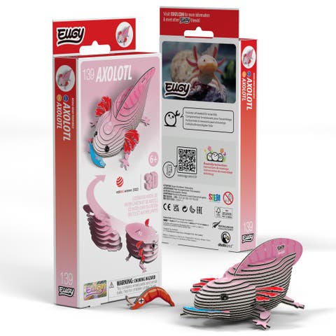 Axolotl 3D Puzzle - contains 25 puzzle pieces