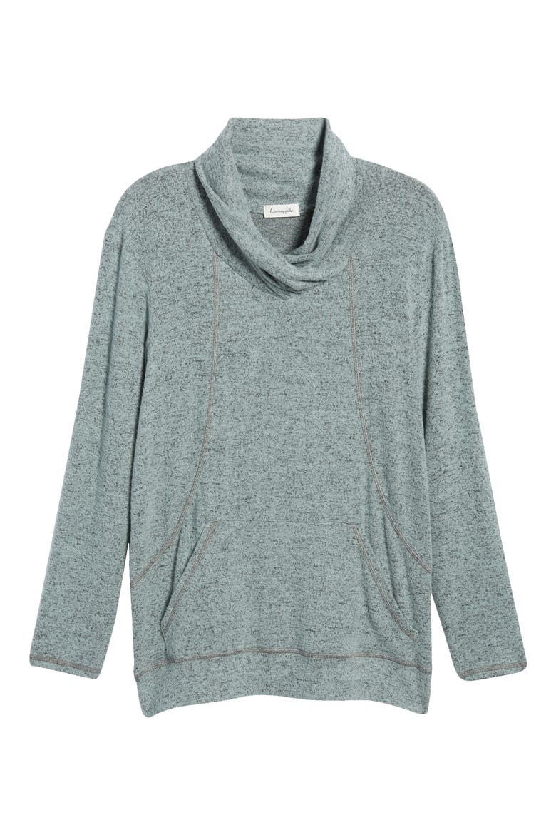 Cross Neck Seamed Pullover, Alternate, color, MINT