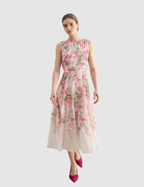 Carly Fit Flare Midi Dress