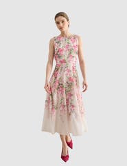 HOBBS LONDON Carly Fit Flare Midi Dress