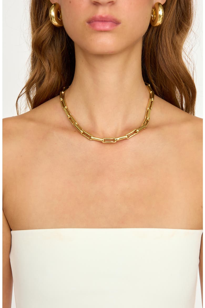 Claire Collar Necklace, Alternate, color, GOLD PLATED