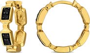 Julianna B. Diamond Textured Hoop Earrings 14k Gold