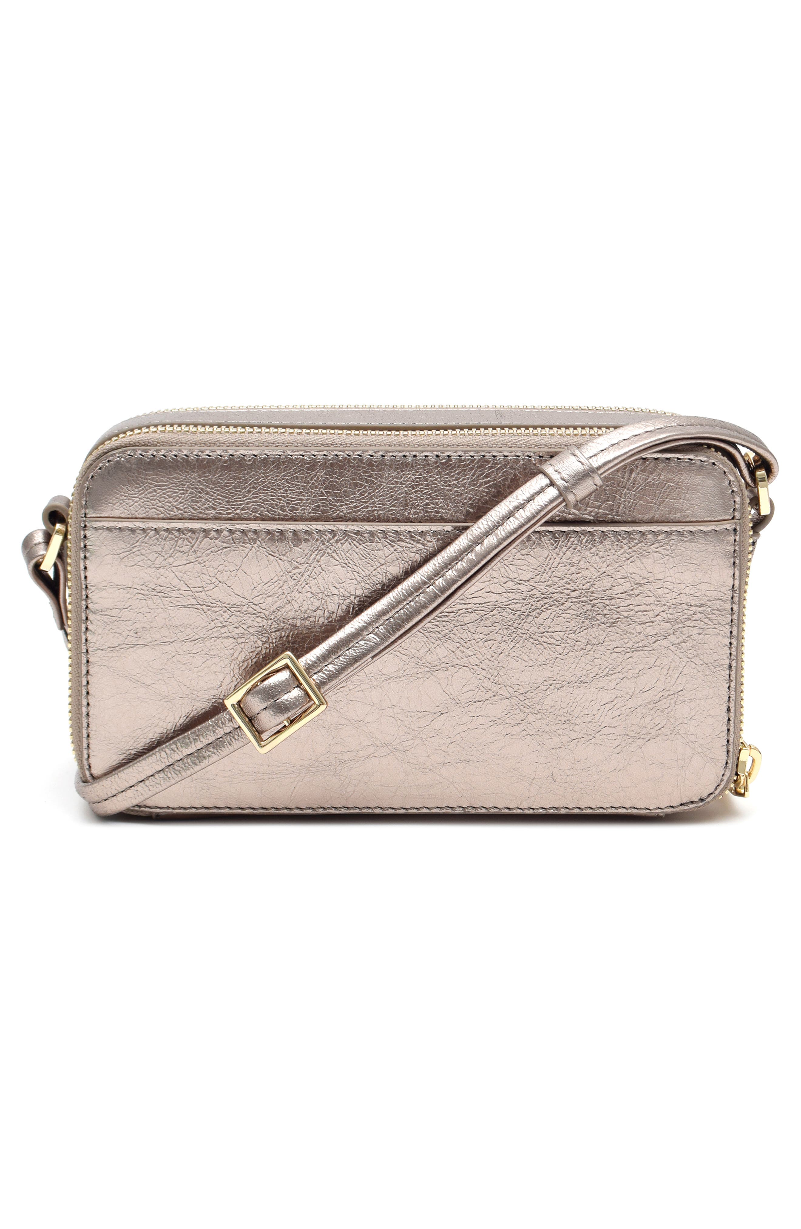 Thacker Riley Genuine Calf Hair Crossbody Bag, Alternate, color, Sabbia