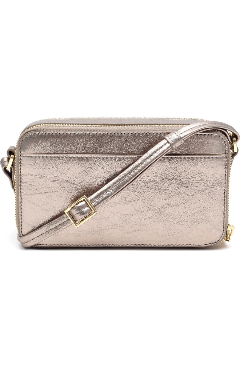 Thacker Riley Genuine Calf Hair Crossbody Bag, Alternate, color, Sabbia