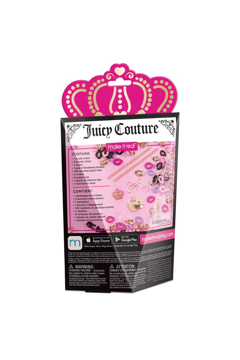 Make It Real Juicy Couture Chic Links DIY Jewelry Kit, Ages 8+, Alternate, color, Multicolored