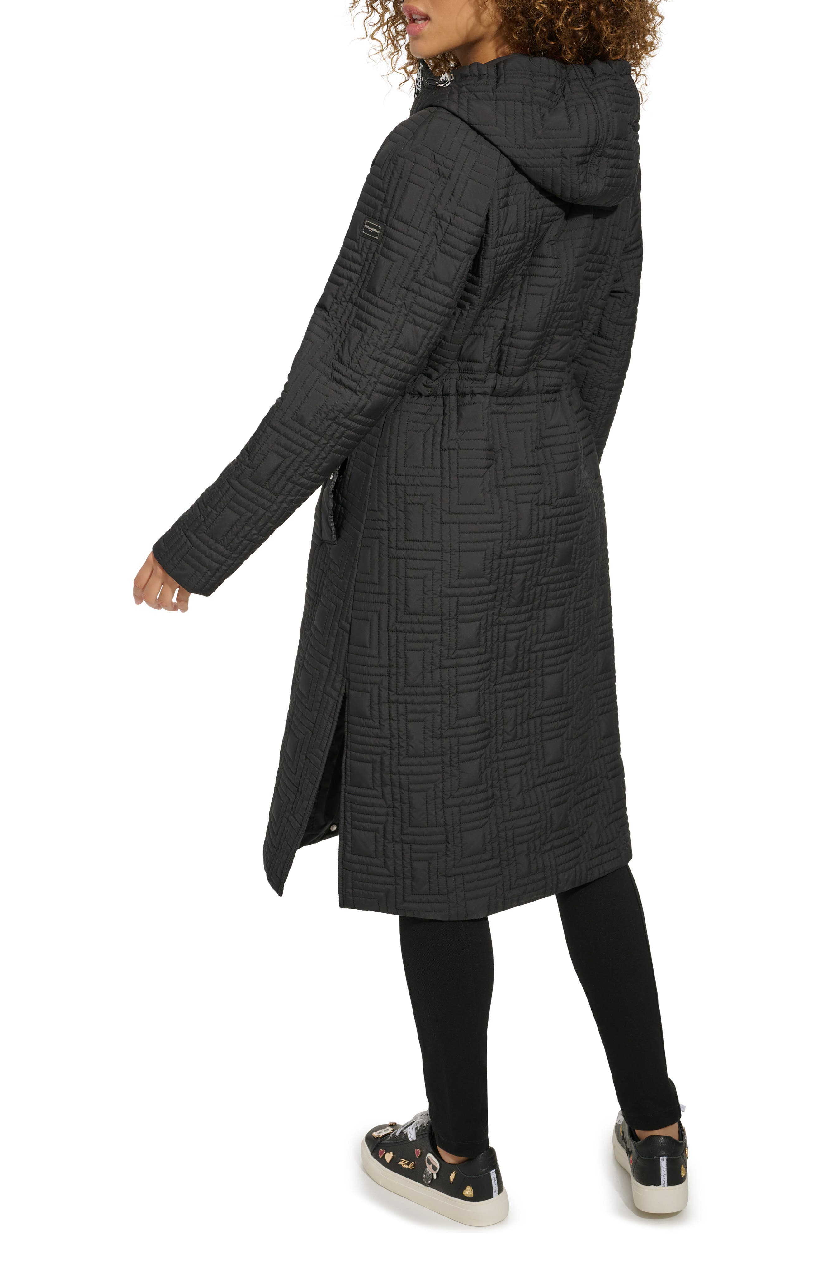 Hooded Quilted Long Jacket - image 2