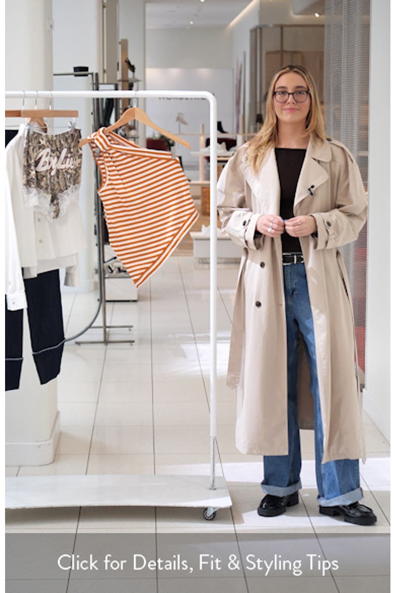 Knot My Vibe Stripe One-Shoulder Top video